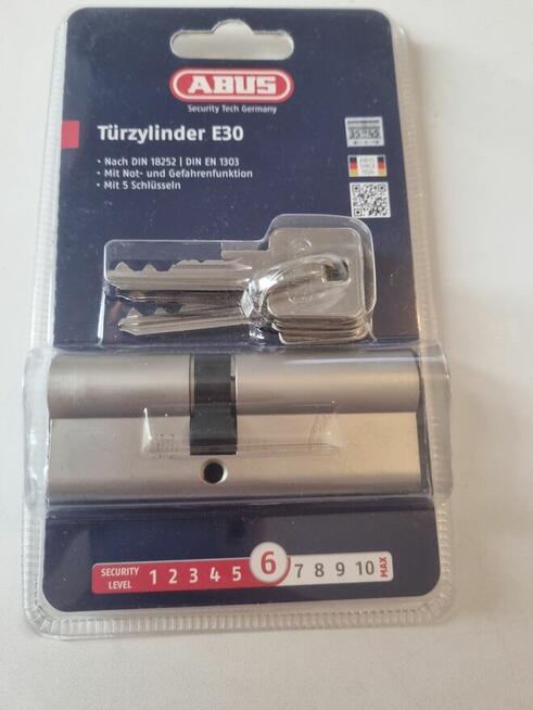 Zamek drzwiowy ABUS E30 – 5 kluczy, poziom bezpieczeństwa 6