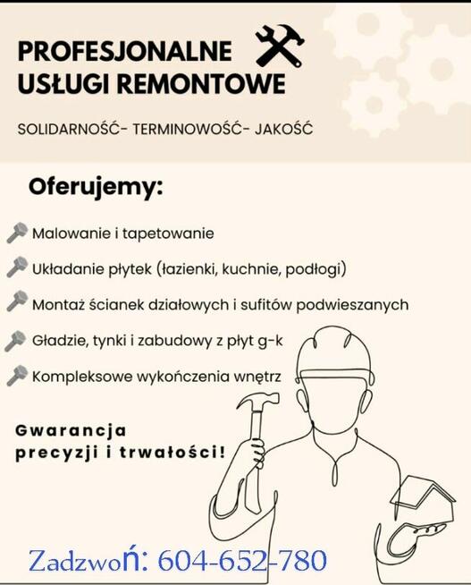 Wykończenia, remonty
