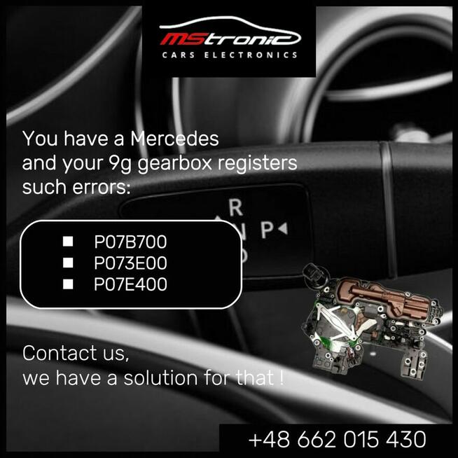 Naprawa 9g tronic, P07B7, P073E