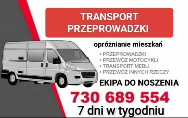 Transport przeprowadzki przewóz motocykli mebli bagażówka