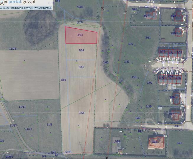 Działka 967 m² MPZP, Banino, pod zabudowę 1-rodzinną/bliźnia