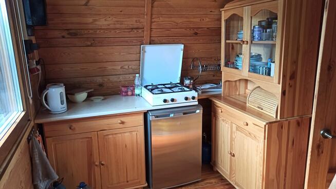 Działka z domem przy jeziorze Piaseczno