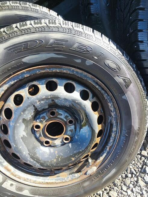 koła stalowe 15 VW Golf V, komplet 4 sztuki na zimówkach