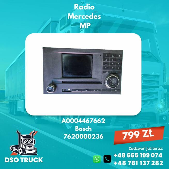 A0004467662 Bosch 7620000236 Radio Mercedes MP