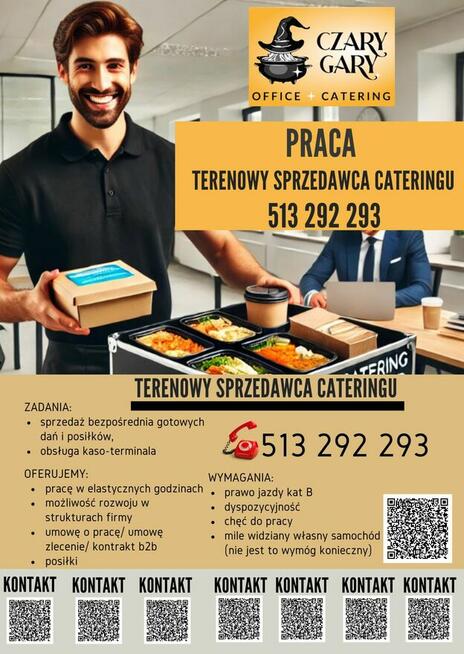 Sprzedawca Mobilny w Cateringu Biurowym