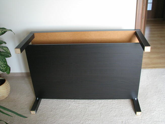 Stolik kawowy Ikea Lack, ława, czarny brąz, 118 x 78 cm