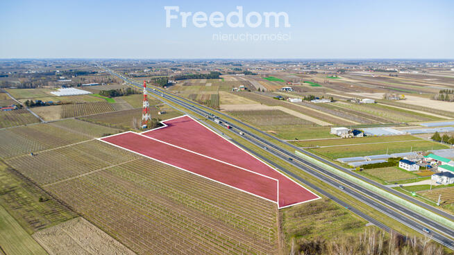 Działka usługowa przy autostradzie S7, 3,37 ha