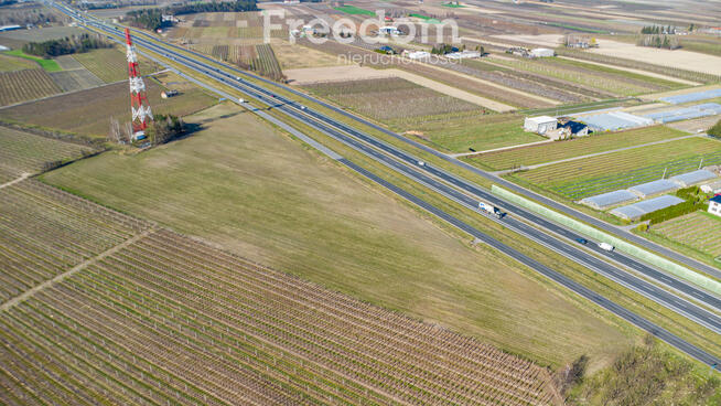 Działka usługowa przy autostradzie S7, 3,37 ha