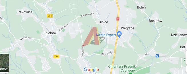 Działka rolna Kraków Krowodrza, Witkowice, Dożynkowa