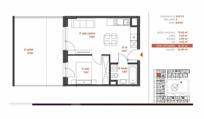 2 pokoje z ogrodem Kamionek bez PCC i prowizji