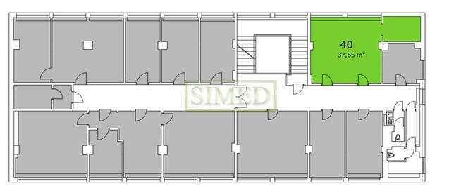 38 m 2 biuro ,dobry dojazd ,parking,dostęp 24h