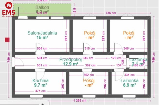 Mieszkanie Białystok Dziesięciny, Kalinowa