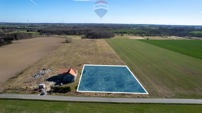 Działka budowlana 33 ary, 2,5km od plaży WZ