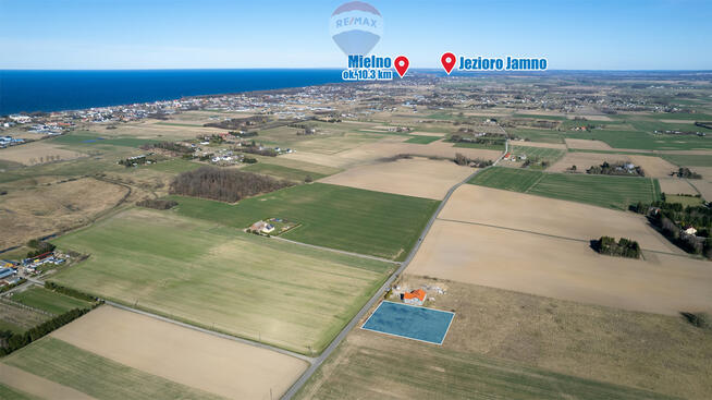 Działka budowlana 33 ary, 2,5km od plaży WZ