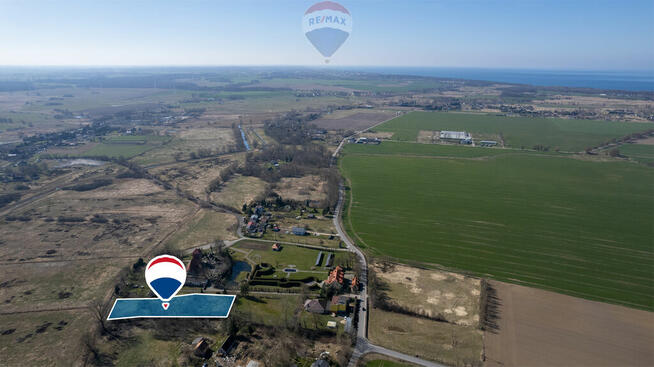 Piękna działka ze stawem, 3 km od morza: Śmiechów