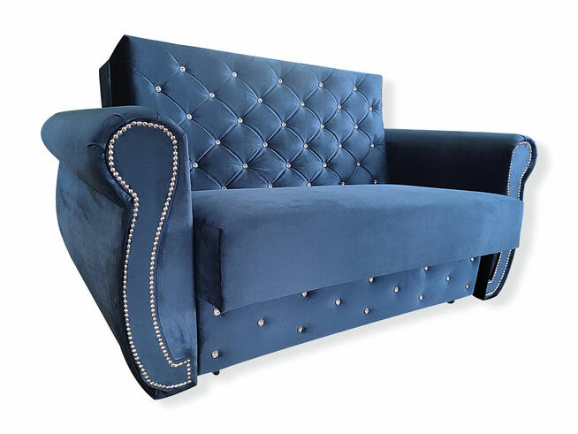 Sofa Chester dwuosobowa do spania z pojemnikiem NOWA kanapa
