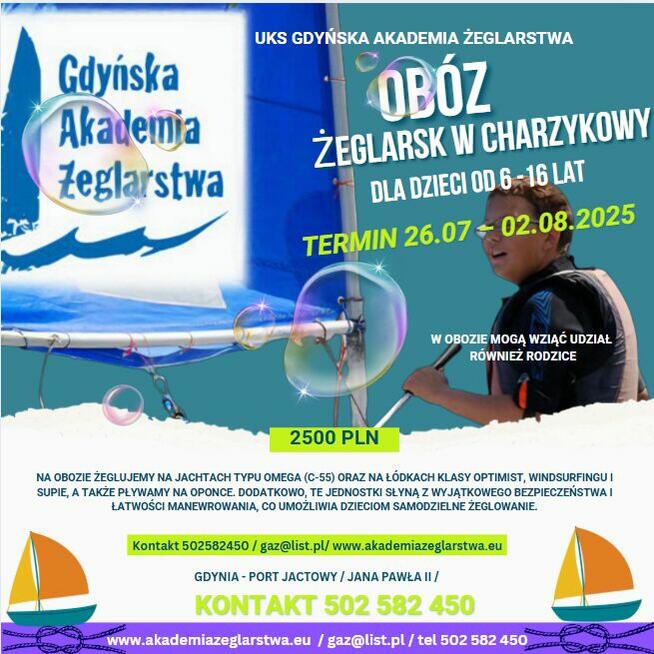 Obozy żeglarsko-windsurfingowe
