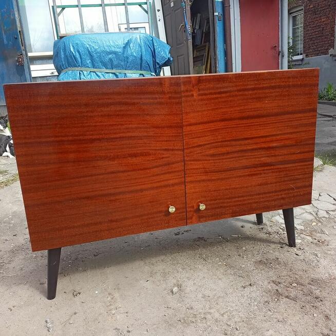 Szafka RTV, Komoda, Meble PRL, Wysoki połysk,