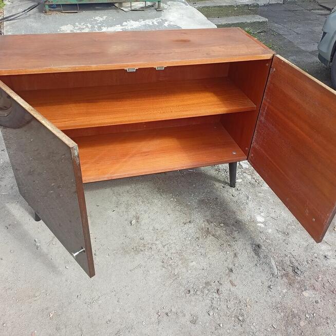 Szafka RTV, Komoda, Meble PRL, Wysoki połysk,