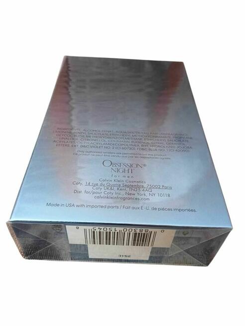 Calvin Klein Obsession Night For Men Edt 125ml (wysyłka 24h)