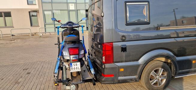 Platforma bagażnik motocyklowa na kamper vana lub kampera