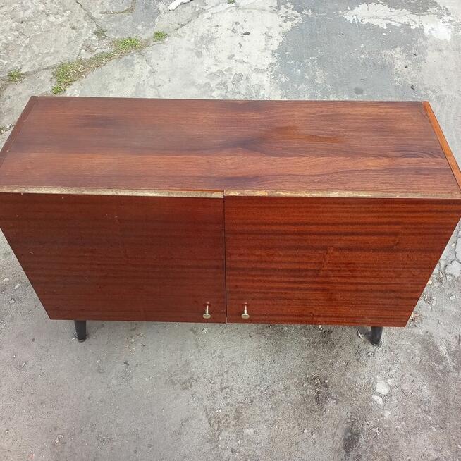 Szafka RTV, Komoda, Meble PRL, Wysoki połysk,