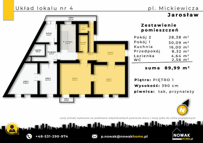Jarosław, Mickiewicza – lokal NR 2 inwestycyjny na sprzedaż