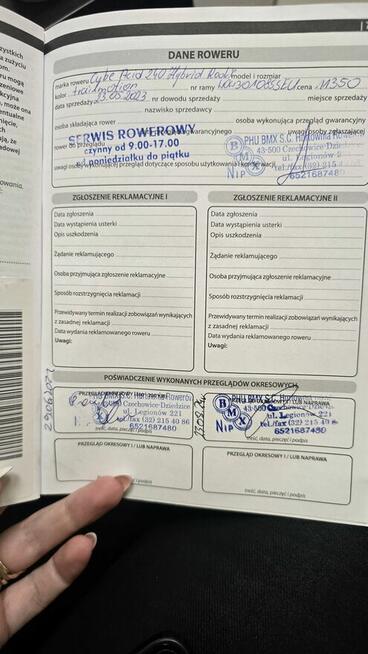 Rower elektryczny CUBE junior