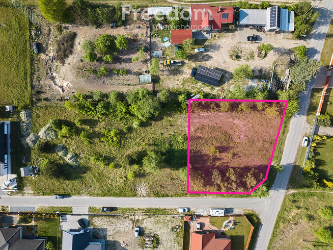 Dwie działki budowlane 9 i 12 arów, Asnyka