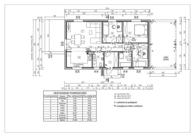 Dom 100m2 na działce 8.45a- Głogów Małopolski