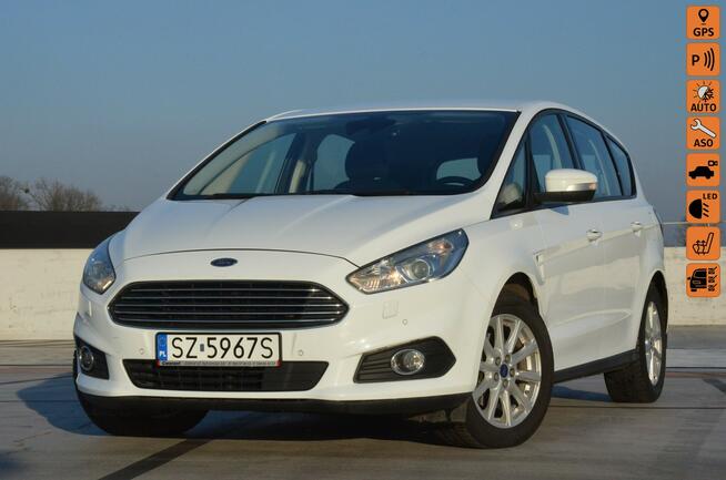 Ford S-Max 2.0 TDCi Navigacja/Ledy/ Grzane fotele/Kamera Cofania/Hak/Rej PL