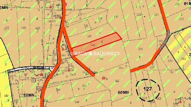 Działka budowlana Wołowice gm. Czernichów, Wiosenna