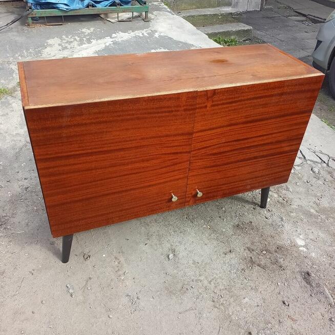 Szafka RTV, Komoda, Meble PRL, Wysoki połysk,