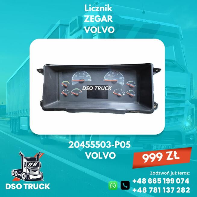 Licznik zegar volvo VDO FH FM 20455503-P05