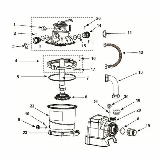 INTEX smok filtr sitko pompa piaskowa 26644 28644