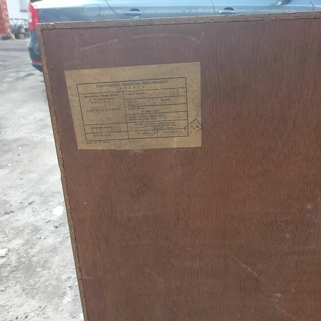 Szafka RTV, Komoda, Meble PRL, Wysoki połysk,