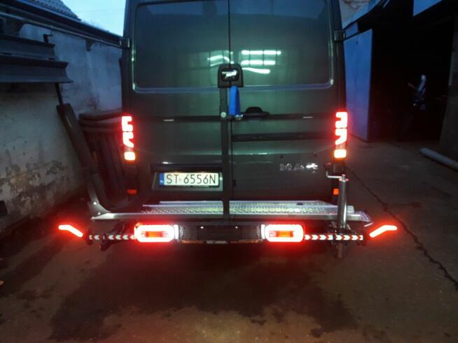 Platforma bagażnik motocyklowa na kamper vana lub kampera