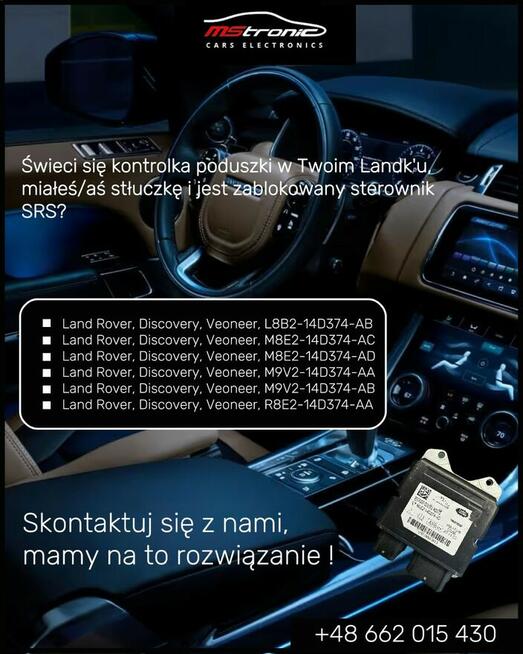 AirBag Land Rover naprawa sterownika