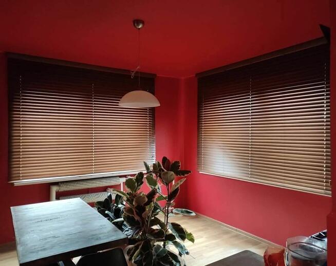 Żaluzje drewniane, bambusowe 50 i 25 mm.