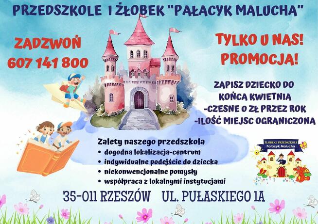 Przedszkole Pałacyk Malucha zaprasza do zapisów!!
