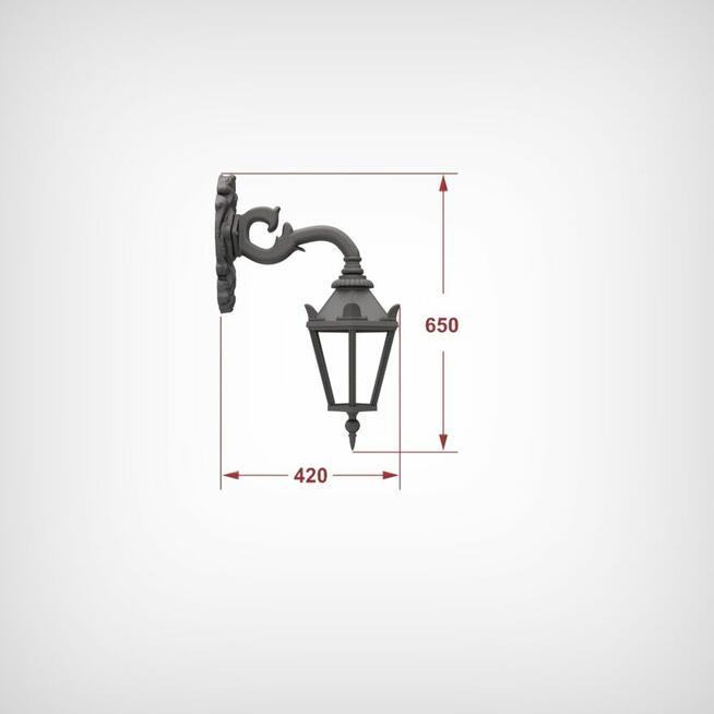 kinkiet stojący wiszący żeliwny lampa oświetlenie
