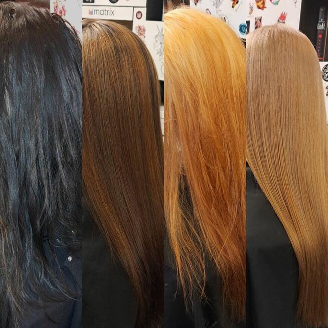 Fryzjer blond pruszków balejaż sombre Porto