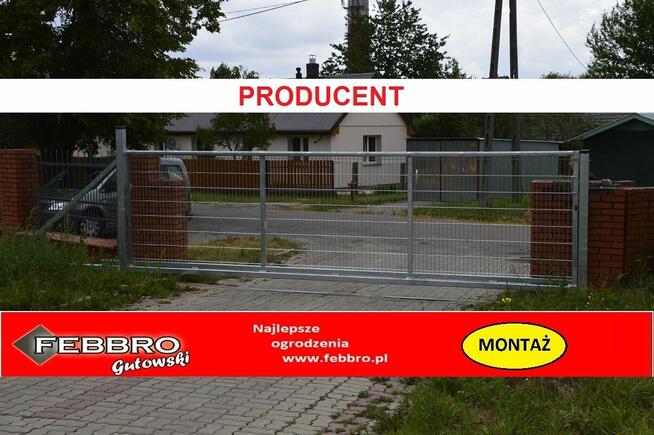 BRAMA przesuwna lakierowana panelowa 3D 4m x 153 AUTOMATYKA