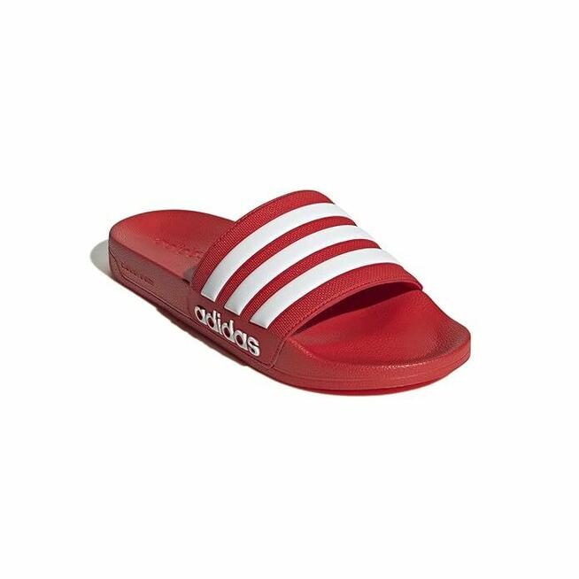 39 ADIDAS ADILETTE SHOWER KLAPKI BASEN PLAŻA CZERWONE 24,5cm
