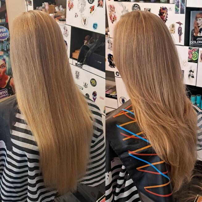 Fryzjer blond pruszków balejaż sombre Porto