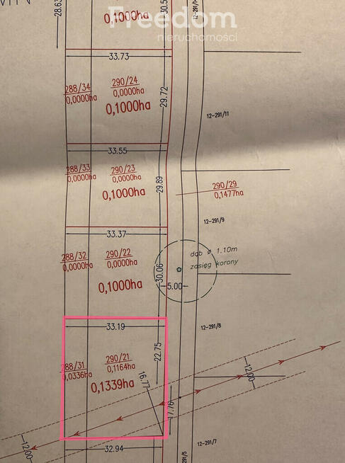 Działka budowlane - 1339 m2