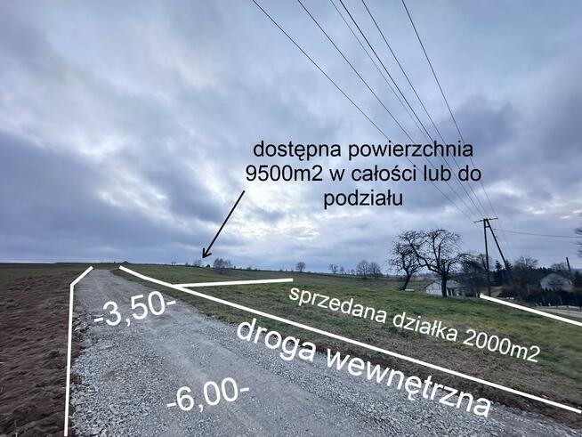 Działka budowlana Glinik gm. Wielopole Skrzyńskie