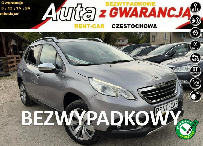 Peugeot 2008 1.2i*OPŁACONY*Bezwypadkowy*92.000km*Navi Klima Serwis VIP GWARANCJA24M