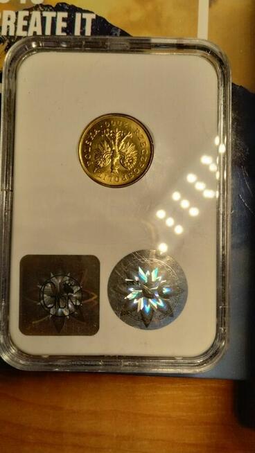 Odwrotka 5 groszy 2000 destrukt inwestycja numizmatyka