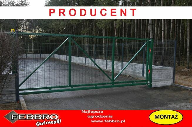 BRAMA przesuwna lakierowana panelowa 3D 4m x 153 AUTOMATYKA